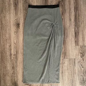 Stateside twist front skirt